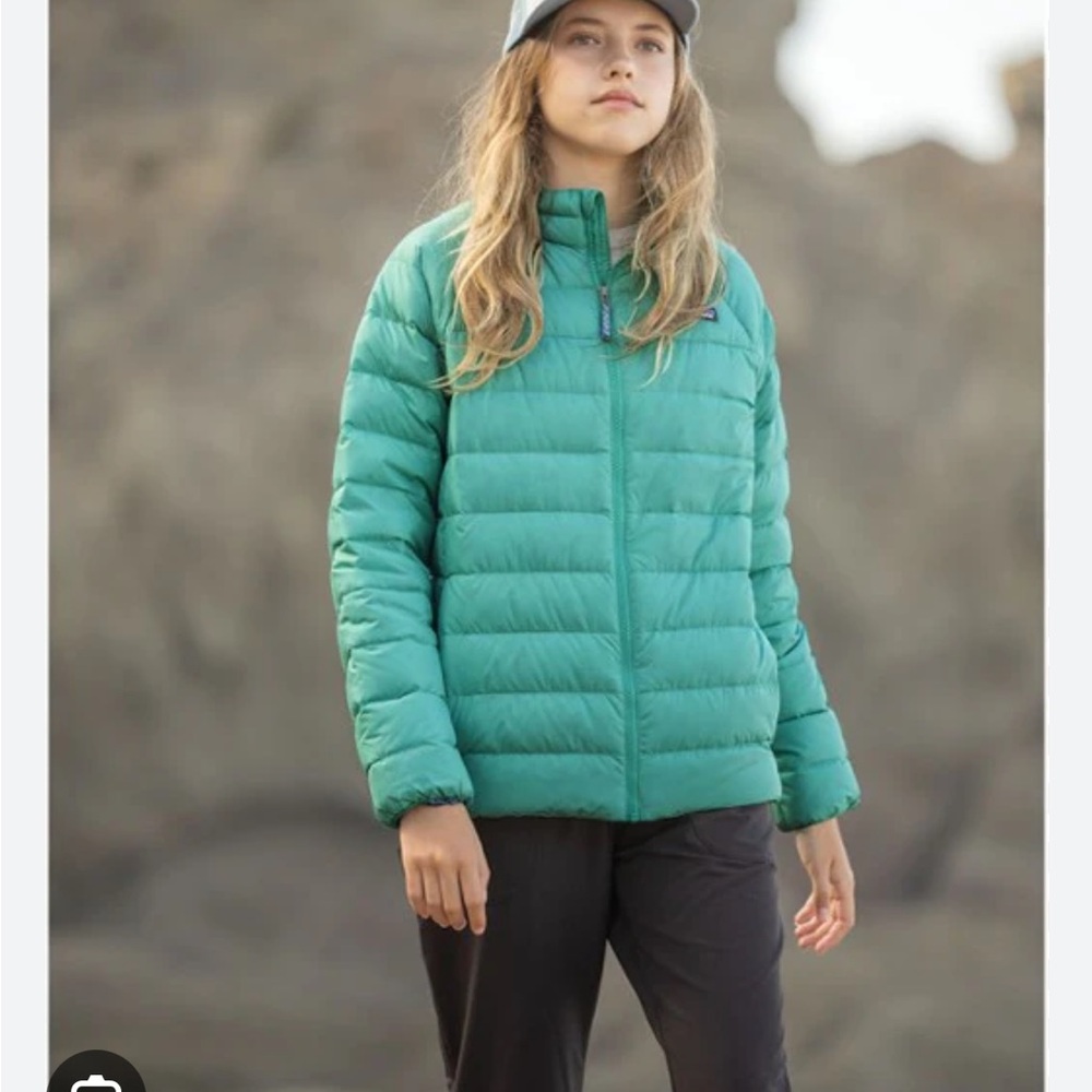 Girls Patagonia water resistant jacket coat